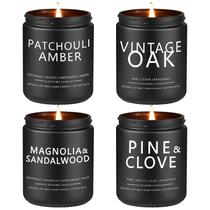 Velas slashome, pacote com 4 velas perfumadas para homens, 200 ml