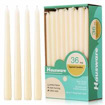 Velas Taper Hausware, pacote com 36, 8 horas de tempo de queima, marfim Velas Taper Hausware, pacote com 36, 8 horas de tempo de queima, marfim