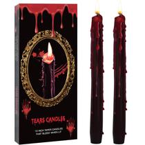 Velas Taper SOUNDVALUE Vampire Tears, pacote com 6 polegadas, pacote de Halloween