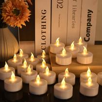 Velas Tea Light Biyanuo Flameless LED, pacote com 200 unidades, vermelhas Velas Tea Light Biyanuo Flameless LED, pacote com 200 unidades, vermelhas