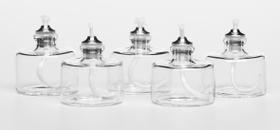 Velas Tealight Firefly, vidro transparente recarregável, pacote com 5