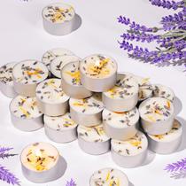 Velas Tealight LAMORGIFT perfumadas com lavanda 48 unidades 6H Burn Velas Tealight LAMORGIFT perfumadas com lavanda 48 unidades 6H Burn