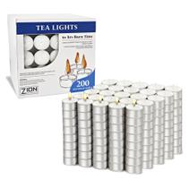 Velas Tealight Zion Judaica, conjunto de 200 horas de tempo de queima Velas Tealight Zion Judaica, conjunto de 200 horas de tempo de queima