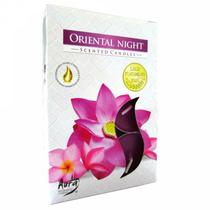 Velas Tealights Perfumadas Caixa com 6 Unidades Aura - Noite Oriental Velas Tealights Perfumadas Caixa com 6 Unidades Aura - Noite Oriental
