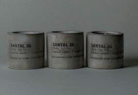 Velas votivas Le Labo SANTAL 26 Mini Concrete, 62 ml, conjunto de 3