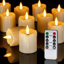 Velas votivas sem chama Homemory 2x2 cm com temporizador, pacote com 12 unidades
