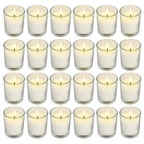Velas votivas Soft Breeze, pacote com 24, marfim, sem perfume