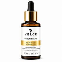 Velce Sérum Facial Retinol 0,3 e Vitamina E 1 Antiidade, Antioxidativo, Uniformização e Maciez Velce Sérum Facial Retinol 0,3 e Vitamina E 1 Antiidade, Antioxidativo, Uniformização e Maciez