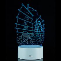 Veleiros com luz noturna LED 3D que mudam de cor para crianças Veleiros com luz noturna LED 3D que mudam de cor para crianças