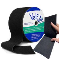 Velfix Fecho de Contato 100mm preto Premium Extra forte.