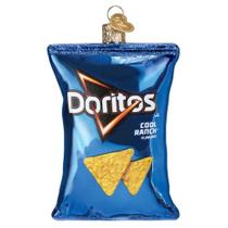 Velho Mundo Natal Doritos Cool Ranch Chips Vidro Soprado Enfeite para Árvore de Natal