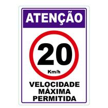 Velocidade Máxima Permitida Adesivo 20Km Por Hora