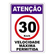 Velocidade Máxima Permitida Adesivo 30Km Por Hora