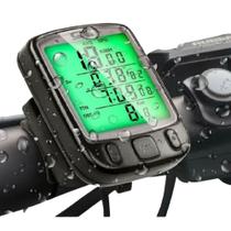 Velocímetro Ciclocomputador de Bike 27 Funções com Led no Visor Acessório de Ciclismo