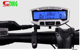 Velocímetro da bicicleta com fio computador stopwach odômetro lcd tela azul backlight auto claro sunding SD-558A Velocímetro da bicicleta com fio computador stopwach odômetro lcd tela azul backlight auto claro sunding SD-558A