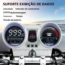 Velocímetro Digital LED Para Motocicleta Honda CBX250 CBF250 Twister 2001-2008 Painel OEM