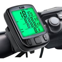 Velocímetro Digital Odômetro Bike Com Fio Com Luz Noturna 27 Funções