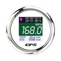 Velocímetro GPS de 52mm com Odômetro Ajustável e Antena GPS para Barco, Carro, Moto e Iate Velocímetro GPS de 52mm com Odômetro Ajustável e Antena GPS para Barco, Carro, Moto e Iate
