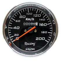 Velocímetro Mecânico 0-200 Km/h - W=0,5 100mm Preto Racing Velocímetro Mecânico 0-200 Km/h - W=0,5 100mm Preto Racing