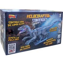 Velociraptor de controle remoto 45cm zoop
