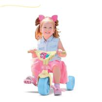 Velotrol desenho de boneca triciclo andador de tres rodas motinha infantil motoquinha motinha haste