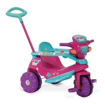 Velotrol Triciclo Velobaby Passeio e Pedal Rosa - Bandeirante 206