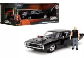 Velozes E Furiosos Boneco Dom Toretto E Dodge Charger R/T 1/24 Jada toys