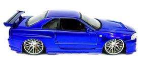 Velozes E Furiosos Brian's Nissan Skyline Gtr R34 Azul 1/24