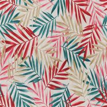 Veludo Estampado Flores e Folhas P/ Poltronas e Decoração 1m