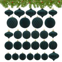 Velvet Baubles LAFANDE Velvet Ornaments Balls, conjunto de 25 Velvet Baubles LAFANDE Velvet Ornaments Balls, conjunto de 25