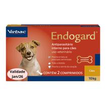Vemífugo Endogard Para Cães De 10kg - 2 Comprimidos Virbac