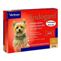Vemífugo Endogard Para Cães De 2,5kg - 6 Comprimidos Virbac