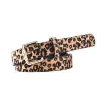 Venda quente nova moda personalizada couro PU leopardo cobra impressão cinto fino para mulheres