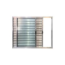 Veneziana 3 Folhas 100X120 Alumínio Brilhante Linha Esmeralda Veneziana 3 Folhas 100X120 Alumínio Brilhante Linha Esmeralda