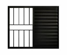 Veneziana 3 folhas com grade Alumínio Brilhante, Branco ou Preto Linha 18 Modular Veneziana 3 folhas com grade Alumínio Brilhante, Branco ou Preto Linha 18 Modular