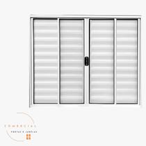 Veneziana 6 folhas 100x120 linha modular aluminio branco Veneziana 6 folhas 100x120 linha modular aluminio branco
