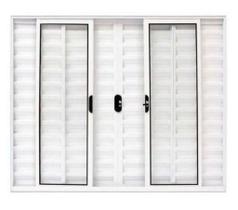 Veneziana 6 Folhas 100x120 S/Grade Branca Linha Modular Veneziana 6 Folhas 100x120 S/Grade Branca Linha Modular