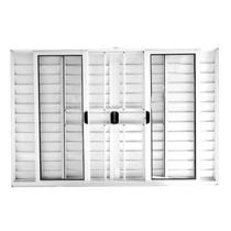 Veneziana 6 Folhas C/GRADE 1.00x1.50 Branca L.18 Modular