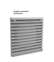 Veneziana c/ filtro p/ microventilador 80x80 cinza stark
