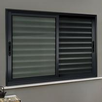Veneziana Elite 3 Folhas Moveis 100 X 100 Vidro Liso Veneziana Elite 3 Folhas Moveis 100 X 100 Vidro Liso