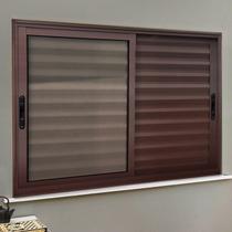 Veneziana Elite 3 Folhas Moveis 100 X 150 Vidro Liso