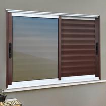 Veneziana Elite 3 Folhas Moveis 120 x 200 Vidro Reflex Cinza/Mix Corten Brimak Veneziana Elite 3 Folhas Moveis 120 x 200 Vidro Reflex Cinza/Mix Corten Brimak