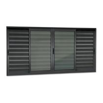 Veneziana Elite 6 Folhas Moveis 100 X 150 Vidro Liso