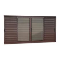 Veneziana Elite 6 Folhas Moveis 100 X 150 Vidro Liso