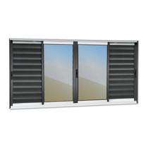Veneziana Elite 6 Folhas Moveis 120 X 200 Vidro Reflex