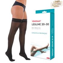 Venosan legline 7/8 agh 20 30 mmhg pe fechado preto