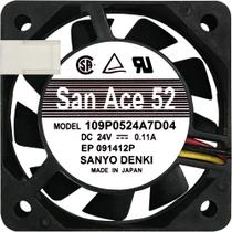 Ventilador 109P0524A7D04 24V 0.11A 2.64W 3L 3P 50X50X15 B2 Ventilador 109P0524A7D04 24V 0.11A 2.64W 3L 3P 50X50X15 B2