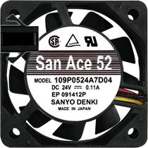 Ventilador 109P0524A7D04 24V 0.11A 2.64W 3L 3P 50X50X15 G2 Ventilador 109P0524A7D04 24V 0.11A 2.64W 3L 3P 50X50X15 G2