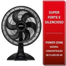 Ventilador 2 em 1 Arno Turbo Force 126W 40cm 6 Pás Preto Vf42 110V Ventilador 2 em 1 Arno Turbo Force 126W 40cm 6 Pás Preto Vf42 110V
