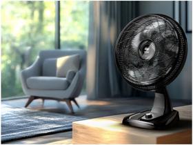 Ventilador 2 em 1 Wap Flow Turbo 50cm 8 Pás 3 Velocidades Preto e Cinza 220 V Ventilador 2 em 1 Wap Flow Turbo 50cm 8 Pás 3 Velocidades Preto e Cinza 220 V